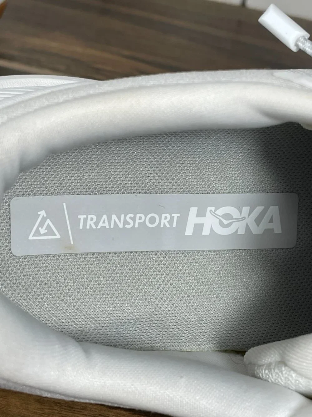 Hoka One One Transport Running Shoes Womens 8.5 White All Terrain Vibram Sneaker